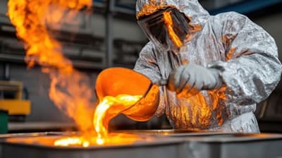Investment casting in the foundry